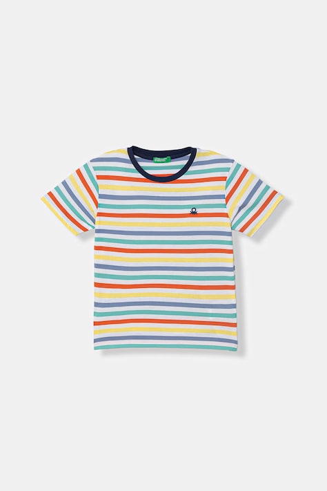 United Colors of Benetton T-shirt dziecięcy bawełniany multicolor 39IAG10LL