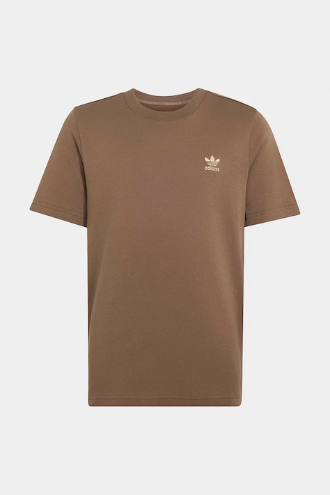 adidas Originals T-shirt dziecięcy bawełniany brązowy LD2120