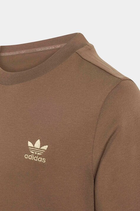 adidas Originals T-shirt dziecięcy bawełniany brązowy LD2120