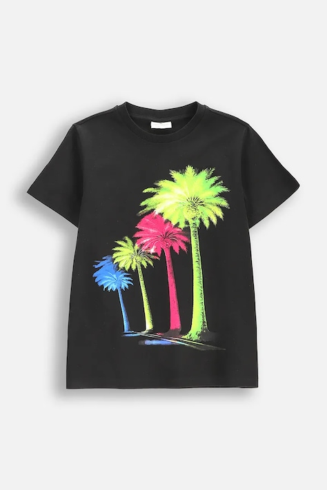 Coccodrillo tričko detské bavlnené čierne EVERYDAY BOY