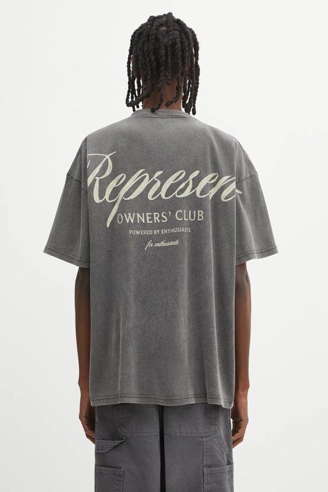 Represent t-shirt bawełniany Represent Owners Club męski kolor szary wzorzysty OCM41201.47