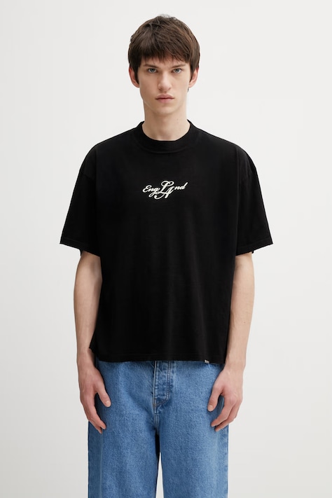 Represent t-shirt bawełniany England męski kolor czarny z nadrukiem MLM100873.01