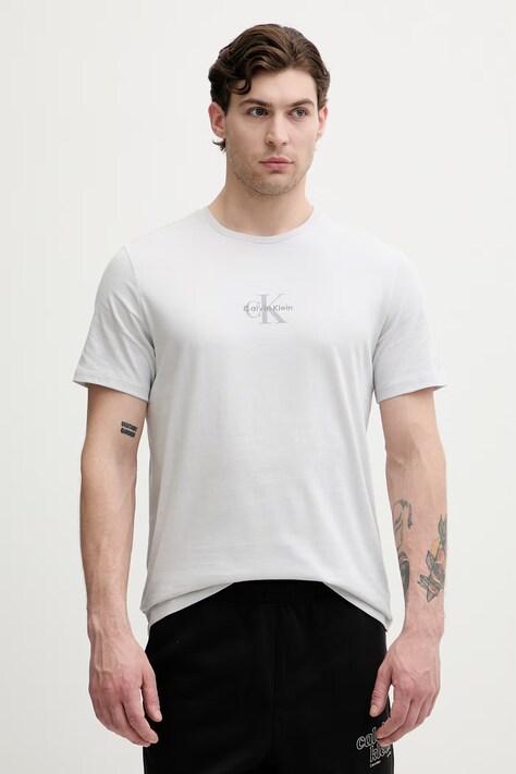 Calvin Klein Jeans T-shirt męski bawełniany szary LV04RB866G