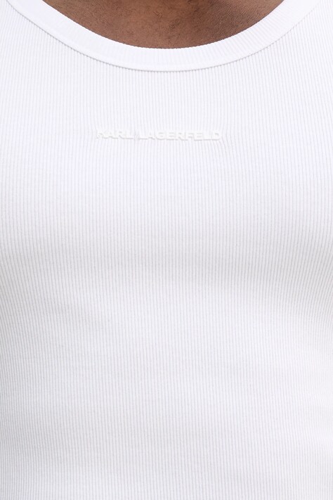 Karl Lagerfeld t-shirt kolor biały 561238.755051