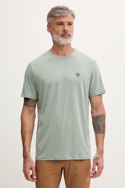 Fjallraven T-shirt męski z lyocellem High Coast zielony F12600318