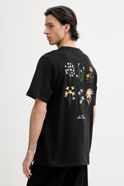 Les Deux t-shirt bawełniany Wild męski kolor czarny z aplikacją 1002138