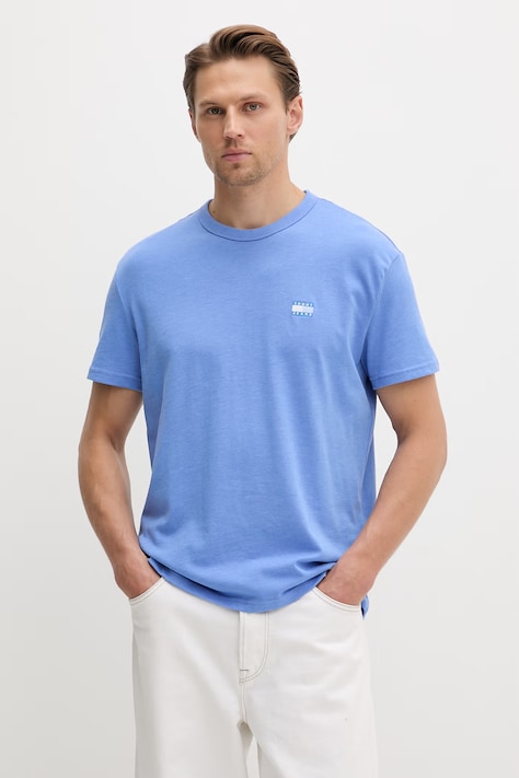 Tommy Jeans tricou bărbătesc albastru DM0DM22667