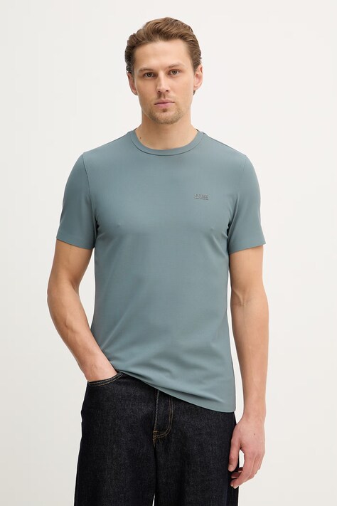 Guess t-shirt męski kolor szary gładki M6RI19 KD202