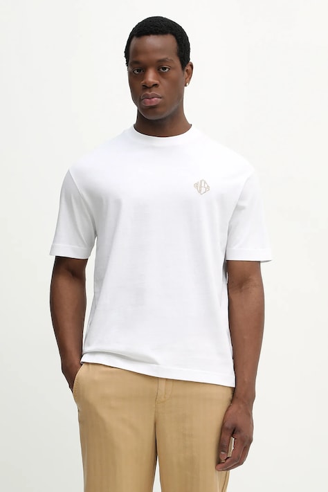 Guess t-shirt bawełniany męski kolor biały z aplikacją M6RI25 I3Z14