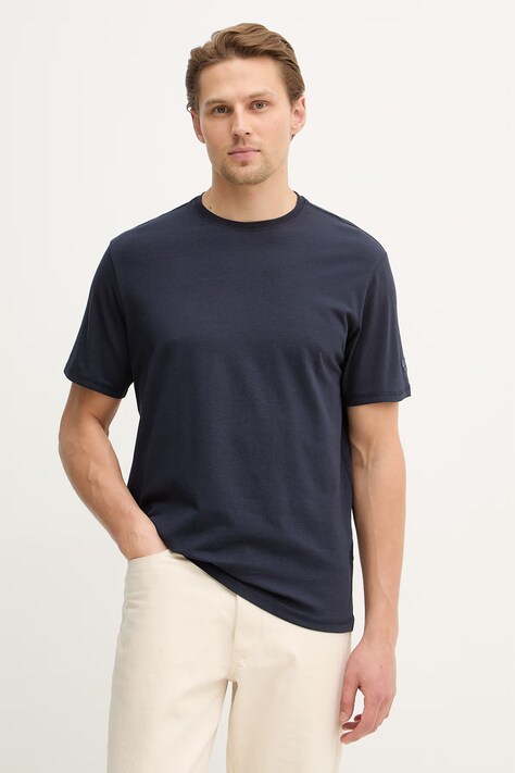 Guess t-shirt męski kolor granatowy gładki M6RI62 JR06K