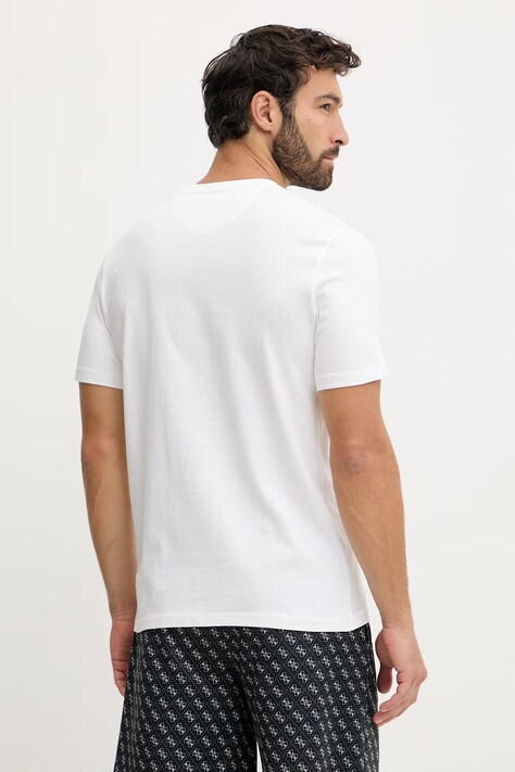 Guess t-shirt bawełniany LUTA męski kolor biały z nadrukiem Z6RI03 I3Z14