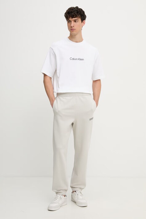 Calvin Klein T-shirt męski bawełniany biały LV040HM228