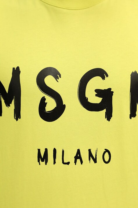 Бавовняна футболка MSGM — SS26-TSM07O, зелений — фото 5