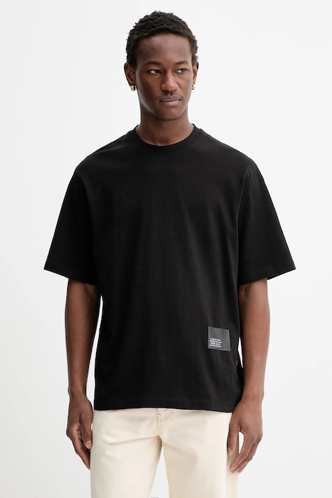 G-Star t-shirt bawełniany męski kolor czarny z nadrukiem D26855-C336