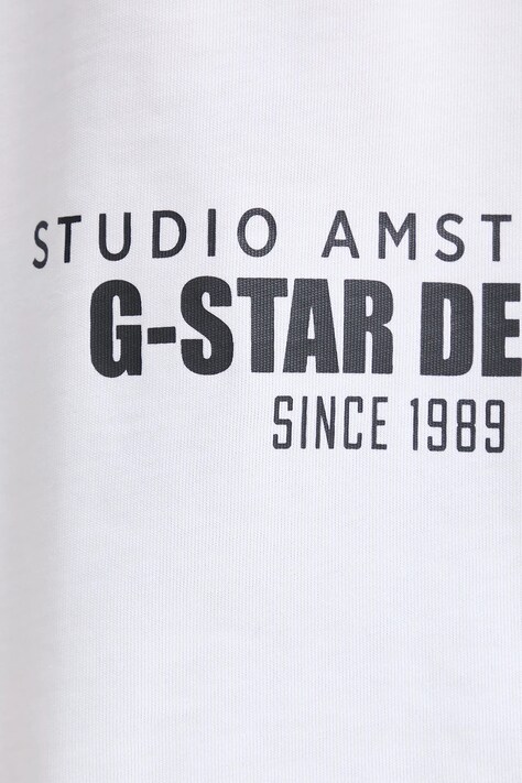 Бавовняна футболка G-Star Studio ams boxy — SS26-TSM0AC, білий — фото 5