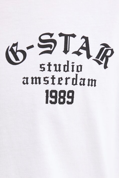Бавовняна футболка G-Star Studio ams — SS26-TSM0AK, білий — фото 5