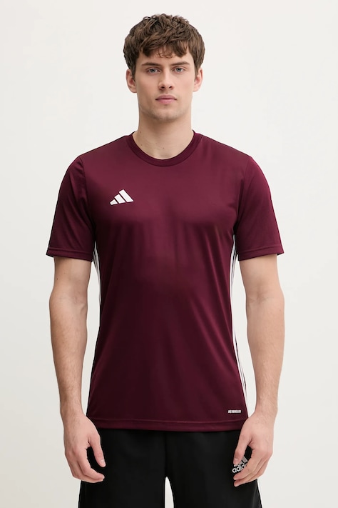 adidas Performance t-shirt Tabela 23 męski kolor bordowy gładki IB4928