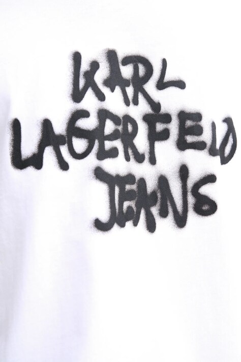 Бавовняна футболка Karl Lagerfeld Jeans — SS26-TSM0BH, білий — фото 5