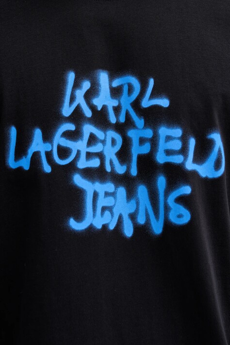 Бавовняна футболка Karl Lagerfeld Jeans — SS26-TSM0BH, чорний — фото 5