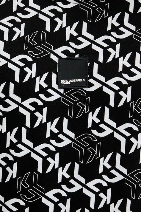 Бавовняна футболка Karl Lagerfeld Jeans — SS26-TSM0BK, чорний — фото 5