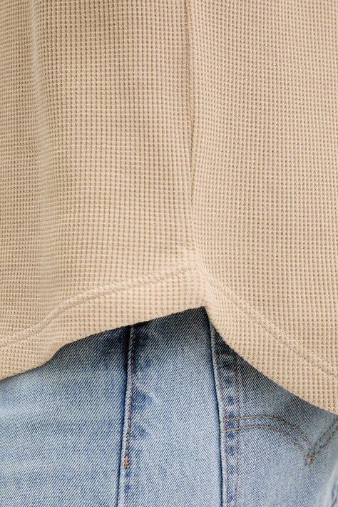 Бавовняна футболка Karl Lagerfeld Jeans — SS26-TSM0BN, бежевий — фото 6