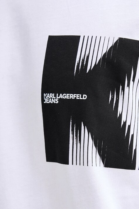 Бавовняна футболка Karl Lagerfeld Jeans — SS26-TSM0BP, білий — фото 5