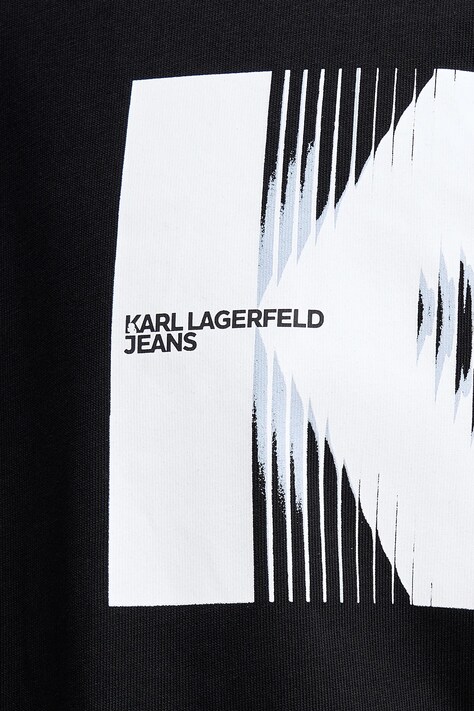 Бавовняна футболка Karl Lagerfeld Jeans — SS26-TSM0BP, чорний — фото 5