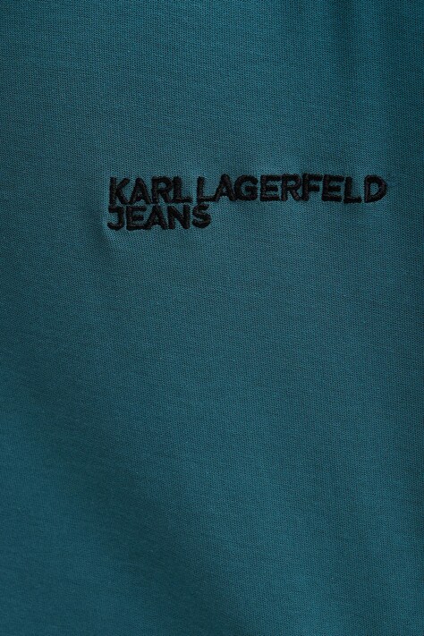 Бавовняна футболка Karl Lagerfeld Jeans — SS26-TSM0BT, бірюзовий — фото 5