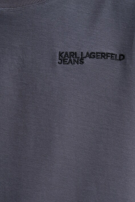 Бавовняна футболка Karl Lagerfeld Jeans — SS26-TSM0BT, сірий — фото 5