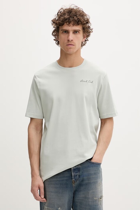 Diesel t-shirt męski bawełniany T-ADJUST-V11 zielony A22495.0AIJU