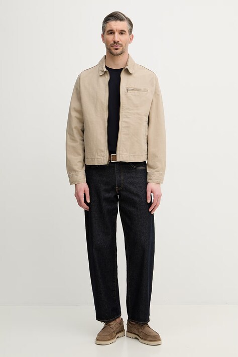 Paul&Shark t-shirt bawełniany męski kolor granatowy gładki 26411016