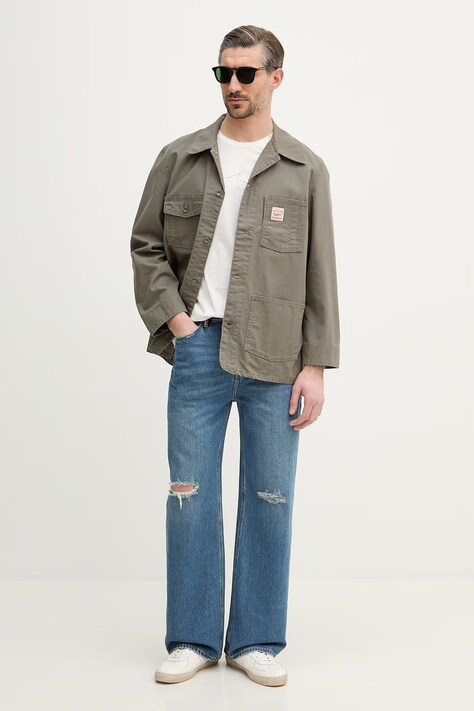 Paul&Shark t-shirt bawełniany męski kolor biały z aplikacją 26411033