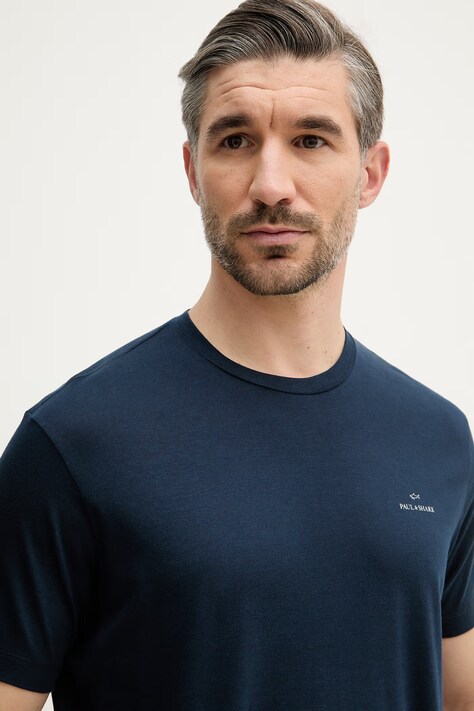 Paul&Shark t-shirt męski kolor granatowy z nadrukiem 26411041