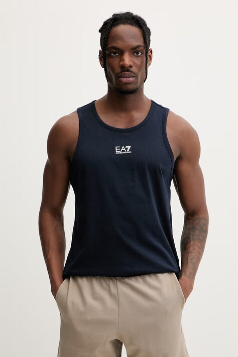 EA7 Emporio Armani top męski bawełniany granatowy AF10375.7M000295