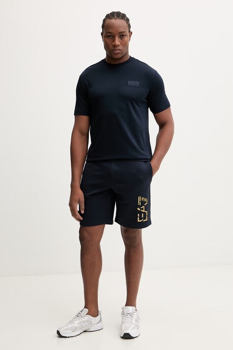 Футболка EA7 Emporio Armani — SS26-TSM0D4, темно-синій — фото 2