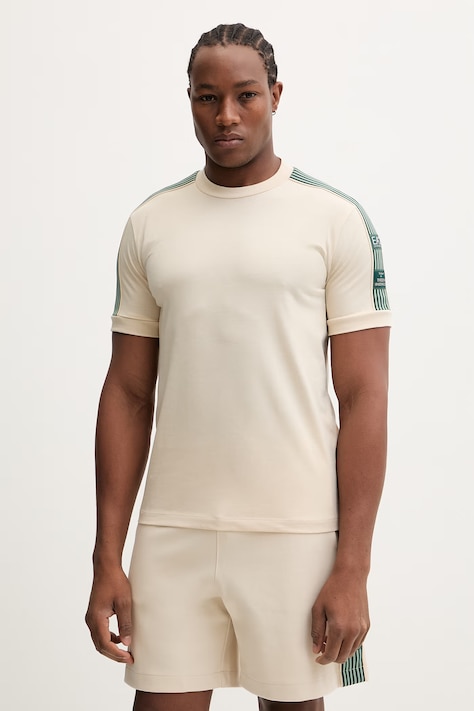 EA7 Emporio Armani t-shirt męski kolor beżowy gładki AF16548.7M001507