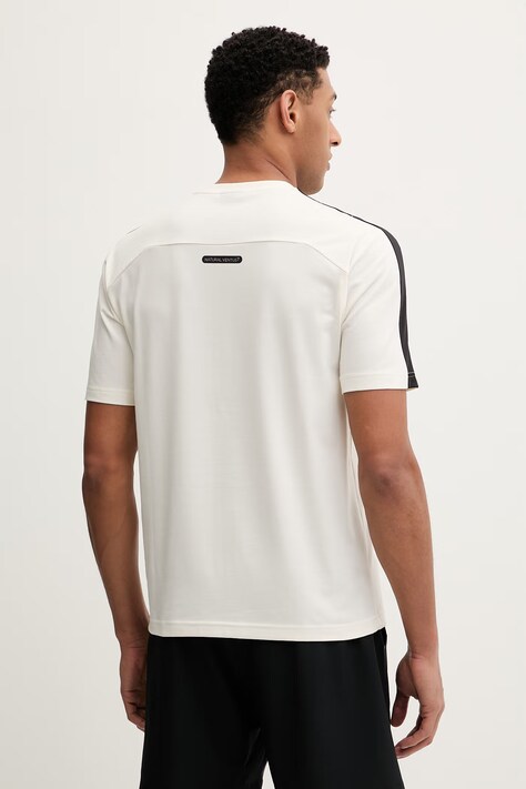 Футболка для тренувань EA7 Emporio Armani — SS26-TSM0DH, бежевий — фото 3