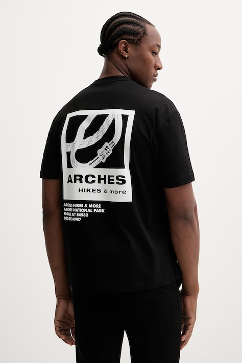 EA7 Emporio Armani t-shirt bawełniany męski kolor czarny z nadrukiem AF22264.7M001402