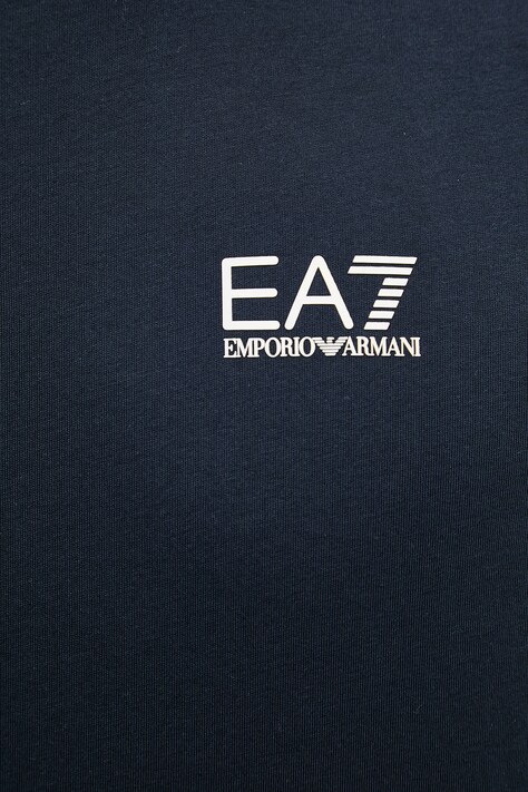 EA7 Emporio Armani футболка чоловіча бавовняна — SS26-TSM0E1, темно-синій — фото 5