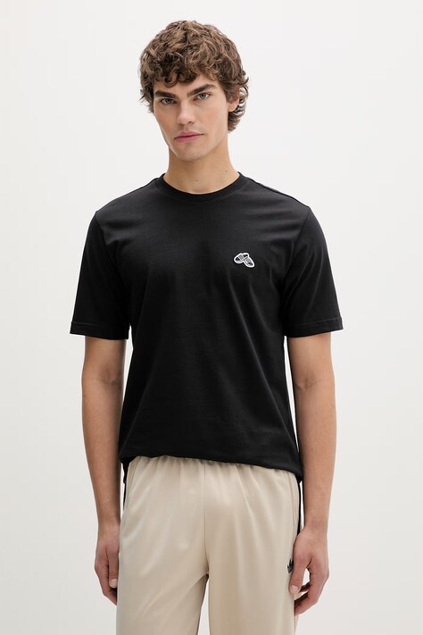 adidas t-shirt bawełniany Summer Slide Trim męski kolor czarny gładki JZ4997