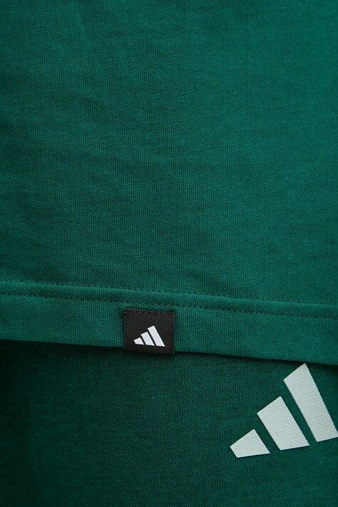 Бавовняна футболка adidas Everyday Getaway — SS26-TSM0F1, зелений — фото 6