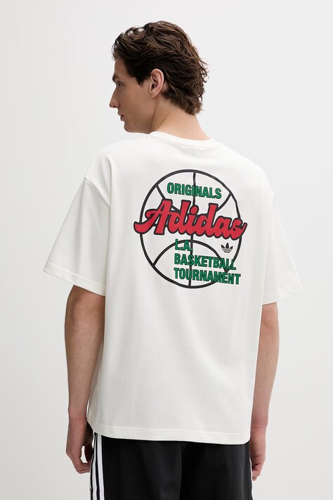 Μπλουζάκι adidas Originals Tournament χρώμα: μπεζ, KB7846