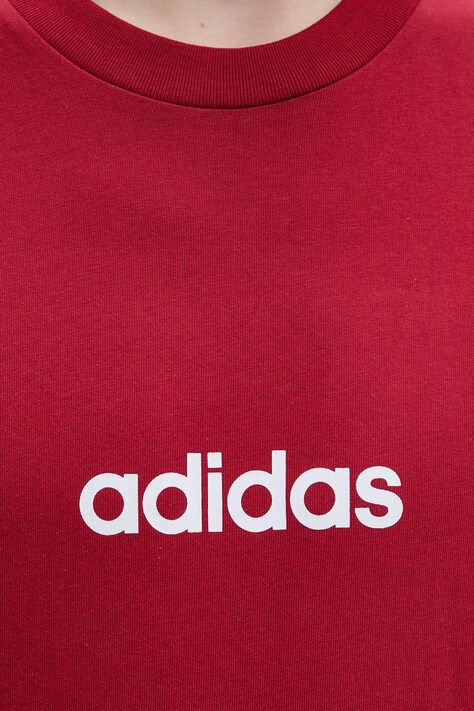 Бавовняна футболка adidas — SS26-TSM0G0, червоний — фото 5