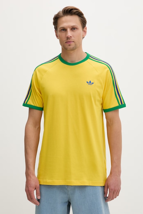 adidas Originals T-shirt męski bawełniany żółty KC8643