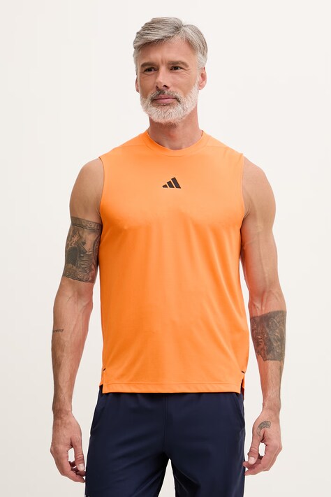 adidas Performance top treningowy męski pomarańczowy KD0374