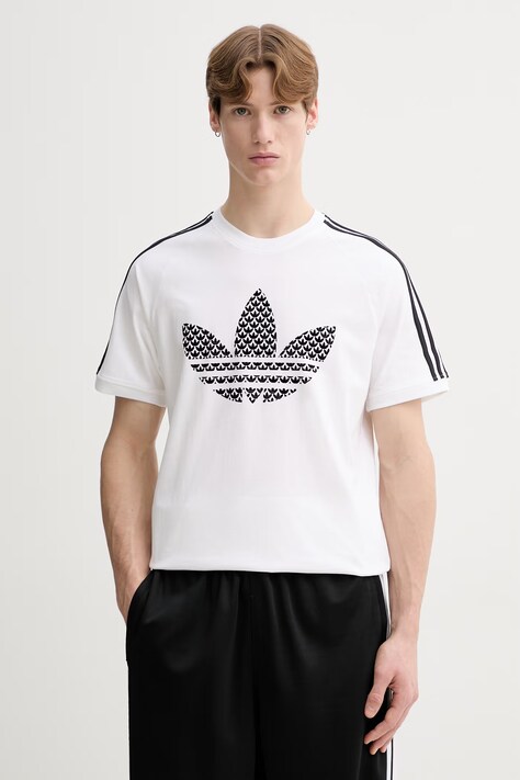 adidas Originals t-shirt bawełniany męski kolor biały z nadrukiem KD1360