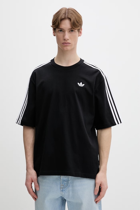 adidas Originals t-shirt bawełniany męski kolor czarny gładki KD4095