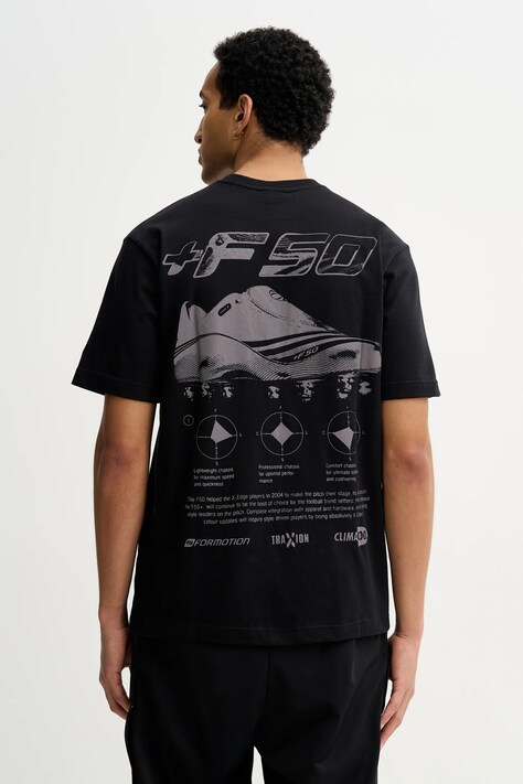 adidas Originals t-shirt bawełniany męski kolor czarny z nadrukiem KE2673