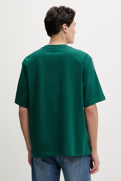 adidas Originals t-shirt bawełniany męski kolor zielony gładki KE2911