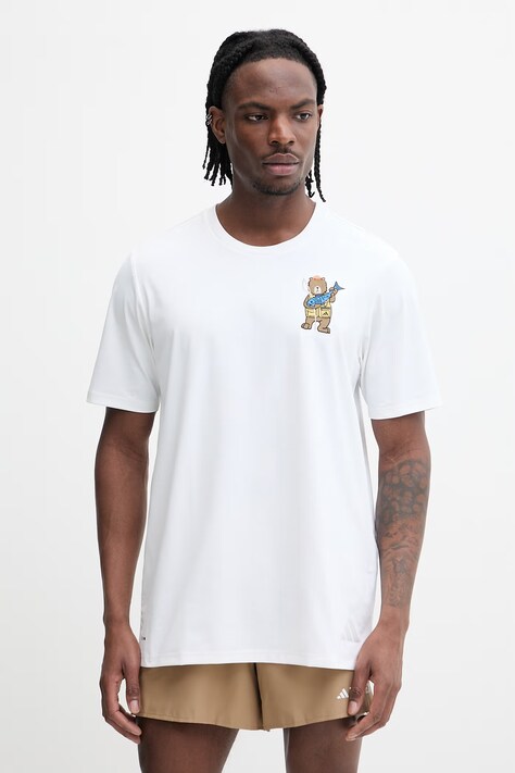 adidas TERREX t-shirt sportowy męski kolor biały z aplikacją KE3710